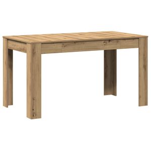 vidaXL Dining Table Artisan Oak 140x74,5x76 cm Engineered Wood