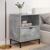 vidaXL Bedside Tables with Drawer 2 pcs Concrete grey 49 x 36 x 61 cm