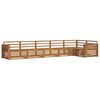 vidaXL Outdoor Sofa Set 6 pcs Natural Solid Acacia Wood