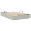 vidaXL Storage Bed with Mattress Light Grey 120 x 200 cm Velvet