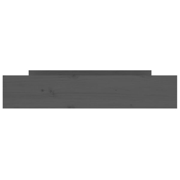 vidaXL Bed Drawers 2 pcs Grey Solid Wood Pine