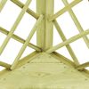 vidaXL Corner Pergola with Seat 130x130x197 cm Impregnated Pinewood
