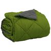 vidaXL Summer Duvet Green and Anthracite 220 x 240 cm Microfiber