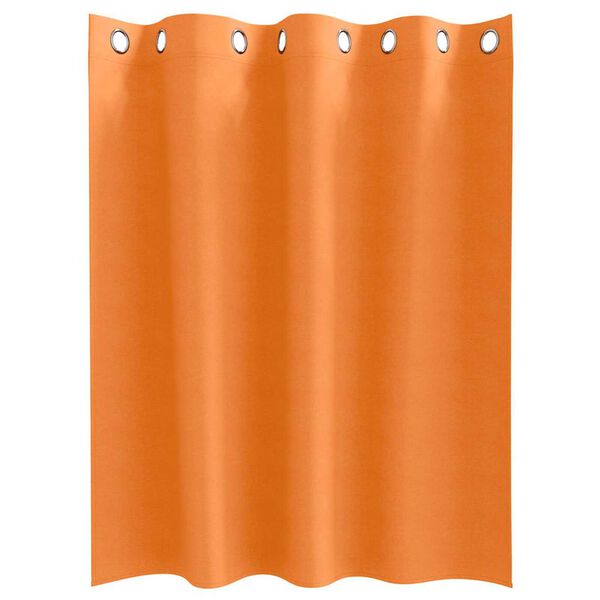 vidaXL Blackout Curtains with Rings 2 pcs Bright Orange 140 x 140 cm
