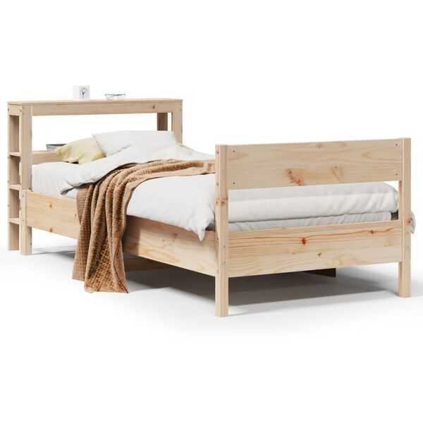 vidaXL Bed Frame without Mattress 90x200 cm Solid Wood Pine