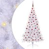 vidaXL Artificial Christmas Tree with Stand White 180 cm PVC and Steel