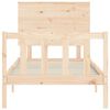 vidaXL Bed Frame without Mattress Small Single Solid Wood Pine