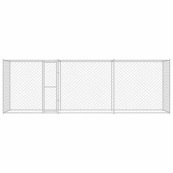vidaXL Dog Cage Silver 600 x 200 x 200 cm Galvanised Steel