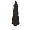 vidaXL Garden Parasol Black 395 x 395 x 245 cm Polyester and Steel