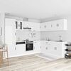 vidaXL 14 Piece Kitchen Cabinet Set Kalmar Gloss White Engineered Wood