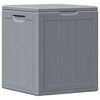vidaXL Garden Storage Box 90L Grey PP Wood Look