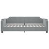vidaXL Daybed with Mattress Light Grey 90x190 cm Fabric