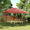 vidaXL Party Tent Folding Terracotta 292 x 440 x 315 cm Oxford Fabric