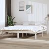 vidaXL Bed Frame without Mattress White 180x200 cm Super King Solid Wood