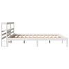 vidaXL Bed Frame without Mattress White 180x200 cm Super King Solid Wood Pine
