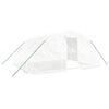 vidaXL Greenhouse with Steel Frame White 20 m&sup2; 5x4x2,3 m