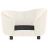 vidaXL Dog Sofa Cream 69x49x40 cm Plush
