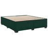vidaXL Box Spring Bed with Mattress Dark Green 180x200 cm Velvet