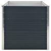 vidaXL Raised Garden Bed Anthracite 160x80x77 cm Galvanised Steel