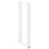 vidaXL Console Table Legs U-Shaped 2 pcs White 28x(72-73) cm Steel
