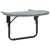 vidaXL Balcony Table Grey 60x60x40 cm Poly Rattan