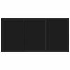vidaXL Garden Dining Set 5 pcs Black Poly Rattan