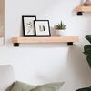 vidaXL Wall Shelf 60x10x6 cm Untreated Solid Wood Oak