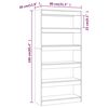 vidaXL Book Cabinet/Room Divider Sonoma Oak 80x30x166 cm Engineered Wood