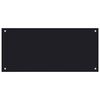 vidaXL Kitchen Backsplash 2 pcs Black 90 x 40 cm Tempered Glass