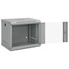 vidaXL Network Cabinet with Storage Grey 53 x 45 x 45 cm Steel