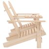 vidaXL Garden Adirondack Chairs with Tea Table Solid Fir Wood