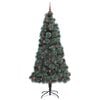 vidaXL Artificial Pre-lit Christmas Tree with Ball Set Green 240 cm