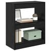 vidaXL Book Cabinet Black Oak 60 x 30 x 72 cm Engineered Wood