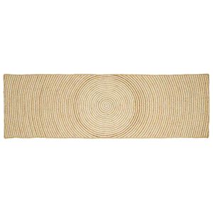vidaXL Area Rug White 60 x 250 cm Jute