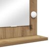 vidaXL Vanity Mirror Rectangular Artisan Oak 80 x 55 x 18 cm