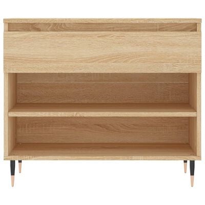 vidaXL Shoe Cabinet Sonoma Oak 70x36x60 cm Engineered Wood