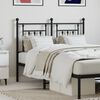vidaXL Metal Replace Headboard Black 120 cm