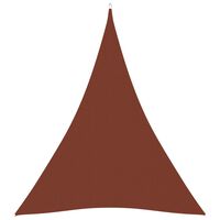 vidaXL Sunshade Sail Oxford Fabric Triangular 3x4x4 m Terracotta