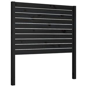 vidaXL Bed Headboard Black 81x4x100 cm Solid Wood Pine