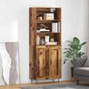 vidaXL Highboard 2 pcs Old Wood Engineered Wood