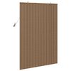 vidaXL Roller Blind with Curtains Manual Brown 100 x 160 cm Bamboo