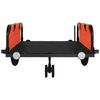 vidaXL Bike Trailer Orange and Black Oxford Fabric and Iron