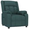 vidaXL Recliner Chair Dark Green Fabric