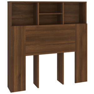 vidaXL Headboard Cabinet Brown Oak 100x19x103,5 cm