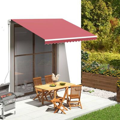 vidaXL Replacement Fabric for Awning Burgundy Red 3.5x2.5 m
