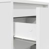 vidaXL Bedside Cabinet with LED Lights&nbsp;White 38x34x50 cm