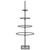 vidaXL Metal Christmas Tree for Decoration Black 60 cm