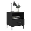 vidaXL Bedside Cabinets 2 pcs Black 40x35x47.5 cm Engineered Wood