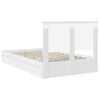vidaXL Storage Bed with Headboard White 120 x 200 cm Engineered Wood