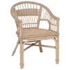 vidaXL Stacking Chair Natural 60 x 60 x 81 cm Rattan